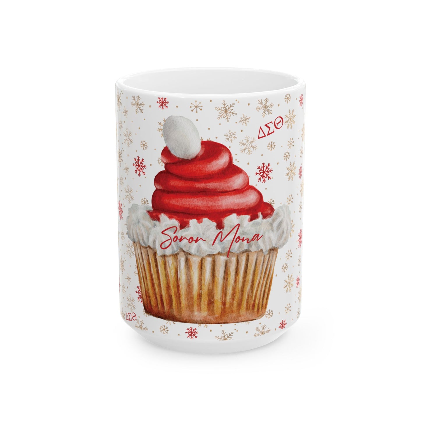 Custom DST Holiday Cupcake Mug - FREE SHIPPING