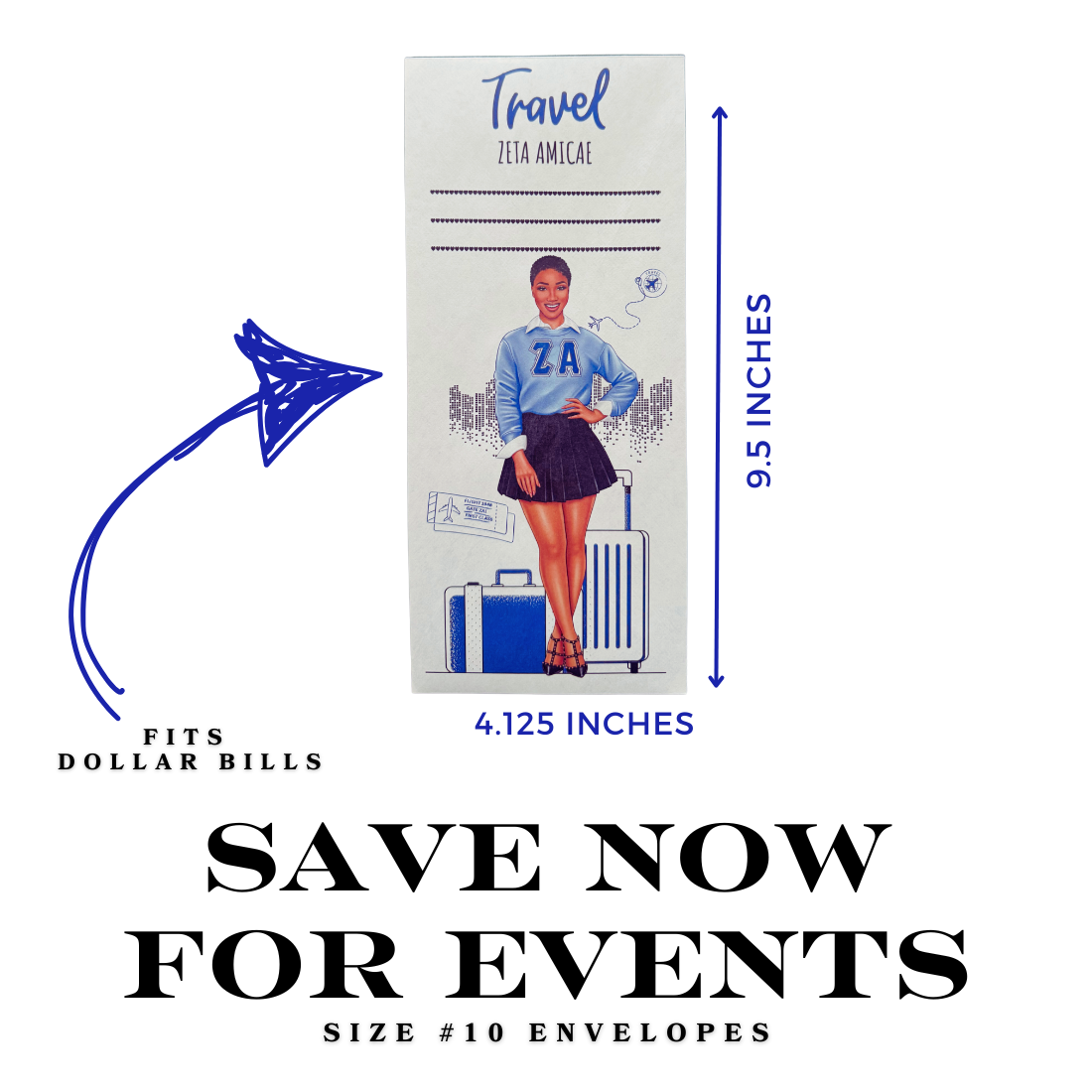 Zeta Amicae Savings Envelopes Set (FREE SHIPPING)