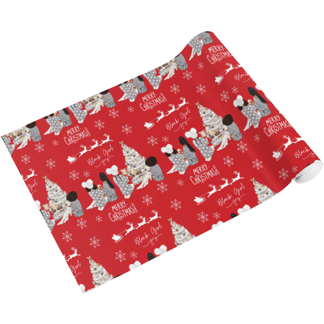 Black Girl Joy Christmas Wrapping Paper