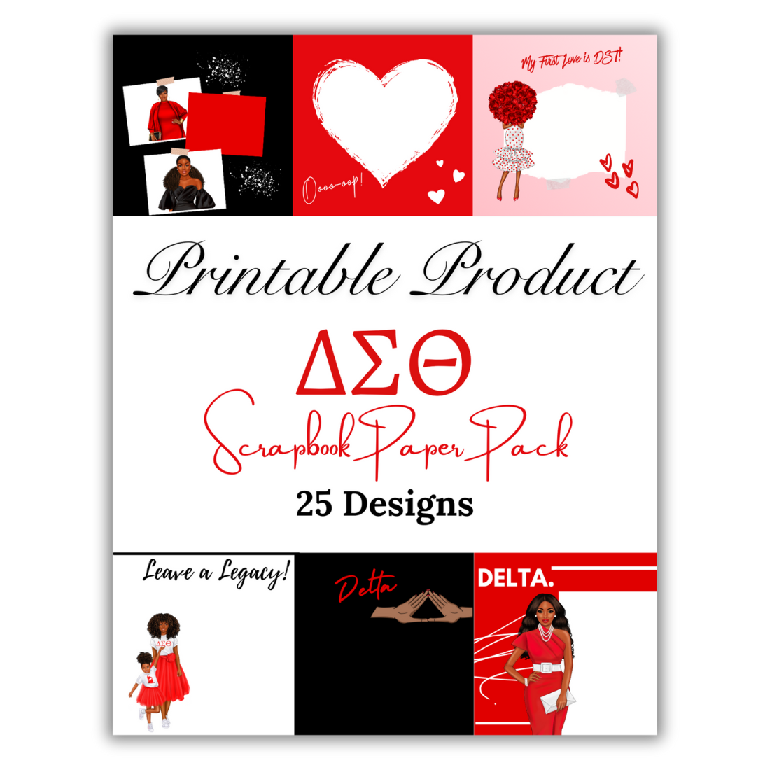 DST Scrapbook Pages (25 Designs) DIGITAL DOWNLOAD/PRINTABLE