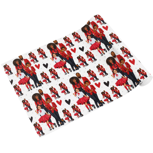 Black Family Wrapping Paper