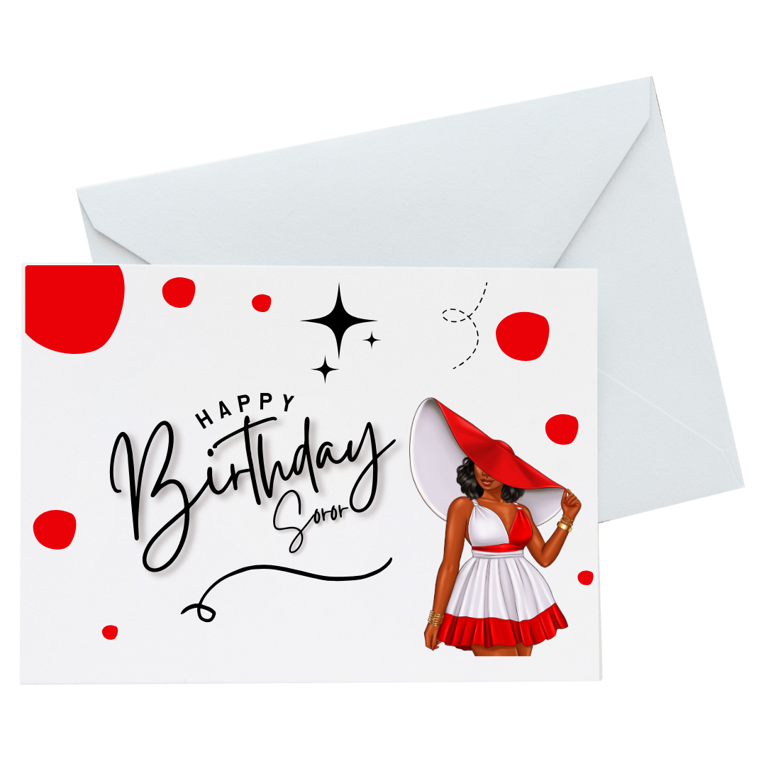 Happy Birthday Soror - DST Card (10) Set Version 3
