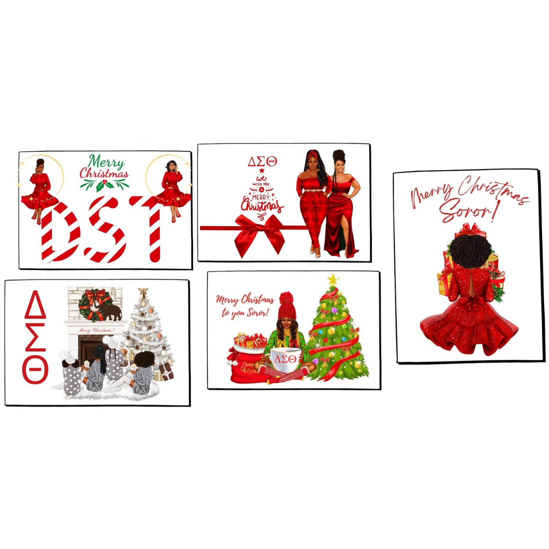 Delta Sigma Theta Christmas Card Variety Pack (10)