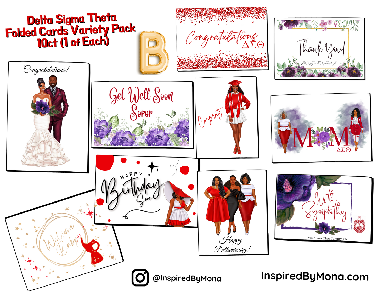 Long Beach Alumnae - Variety Pack B (10)