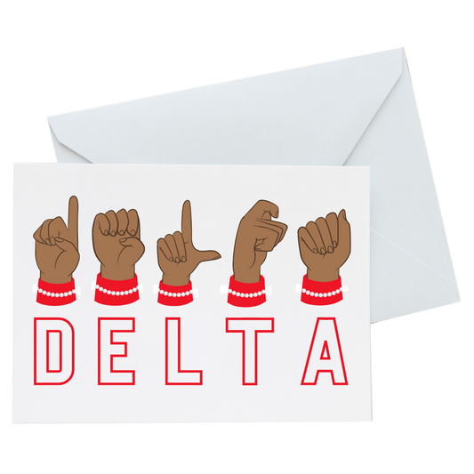 Delta Sign Language Cards (Set of 5)