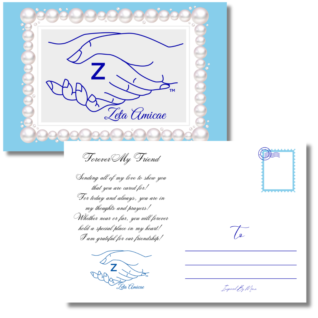 Zeta Amicae Post Card Set (10)