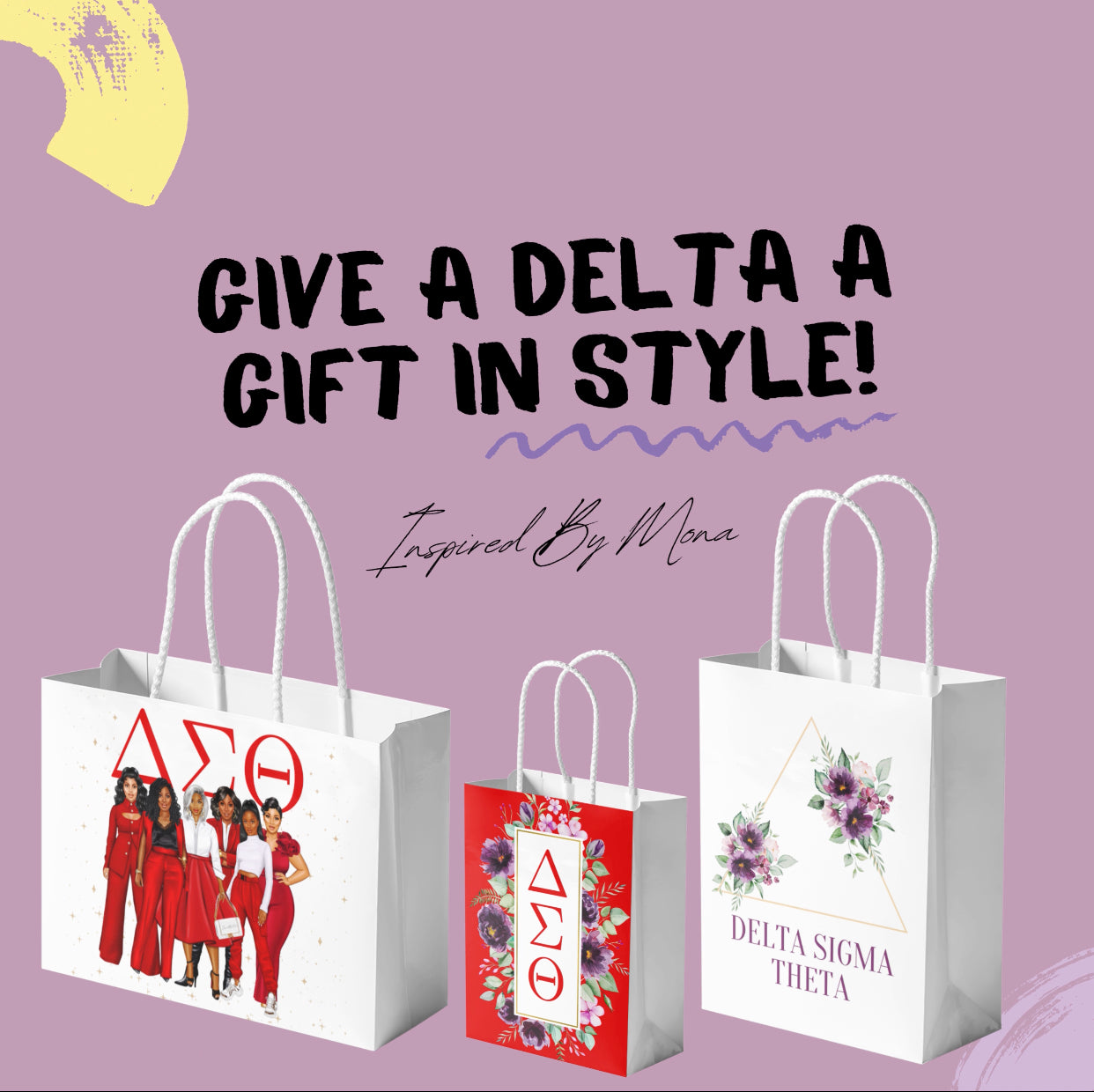 Delta Sigma Theta - Gift Bag Set & Tissue Paper – Da Greek Spot