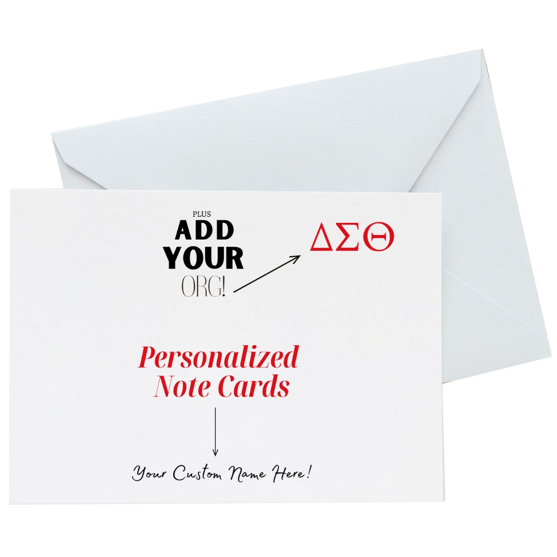 Personalized Divine 9 Note Cards