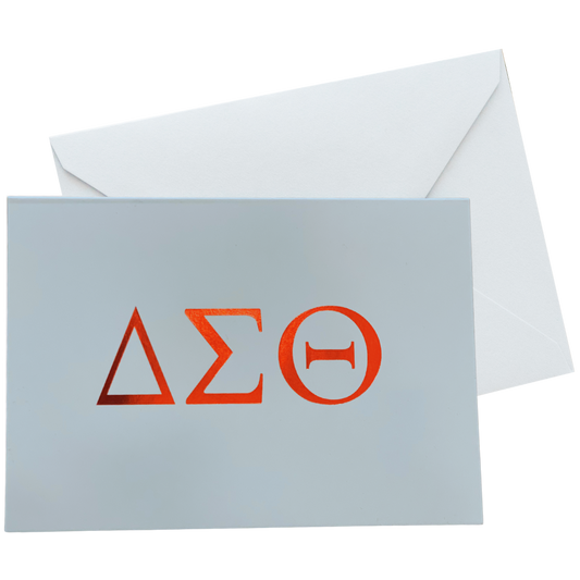 DST Red Foil Letters Card (Set of 20)