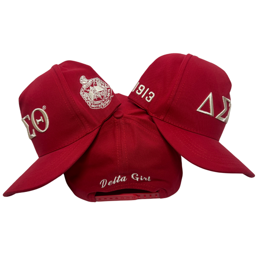 Delta Sigma Theta Snapback Hat – “Delta Girl” Embroidered Cap - FREE SHIPPING