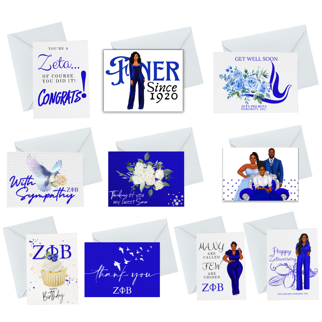 ZPB Variety Greeting Card Pack (10)