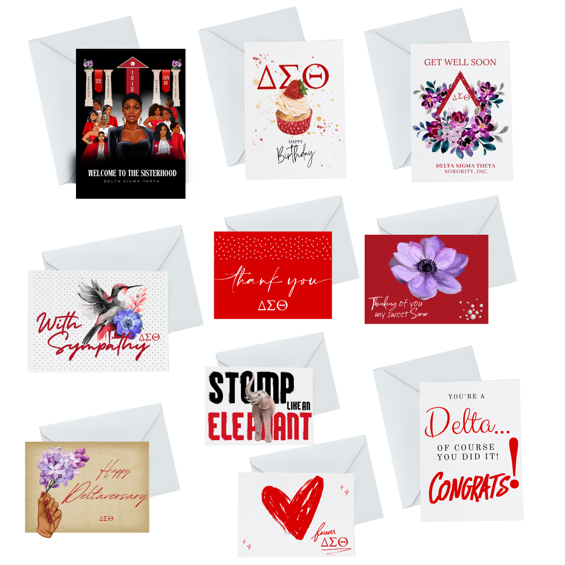 DST Variety Greeting Card Pack (10) - Long Beach Alumnae