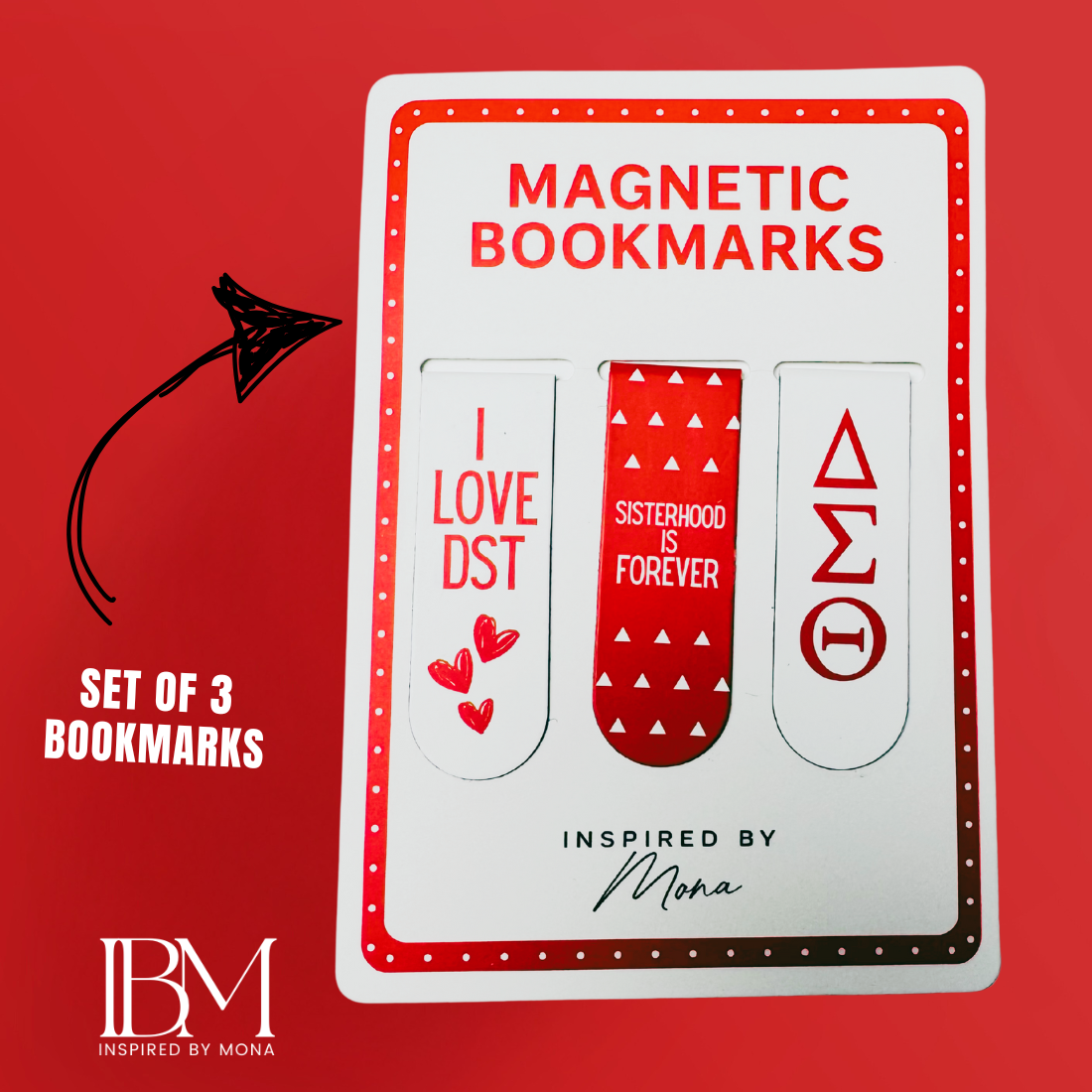 DST Magnetic Bookmarks Variety Set (3)