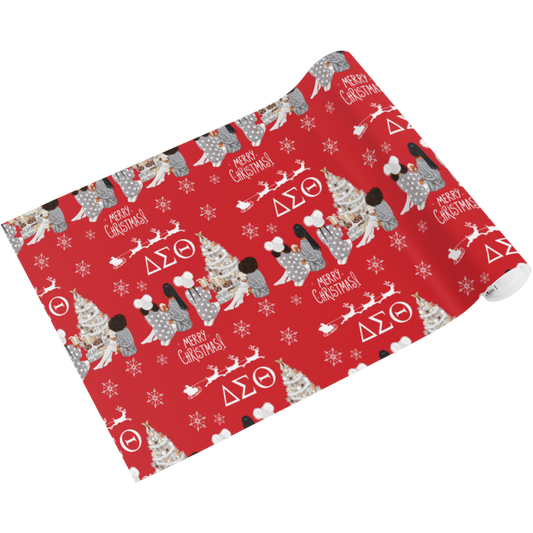 Delta Sigma Theta Christmas with Sorors Wrapping Paper