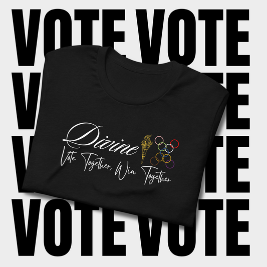 PRE-SALE (Sept) Vote Together, Win Together – Divine 9 Unity T-Shirt