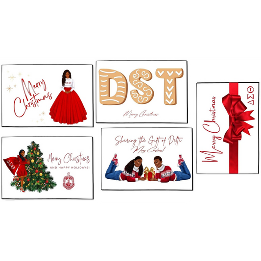 Delta Sigma Theta Christmas Card Variety Pack (10)