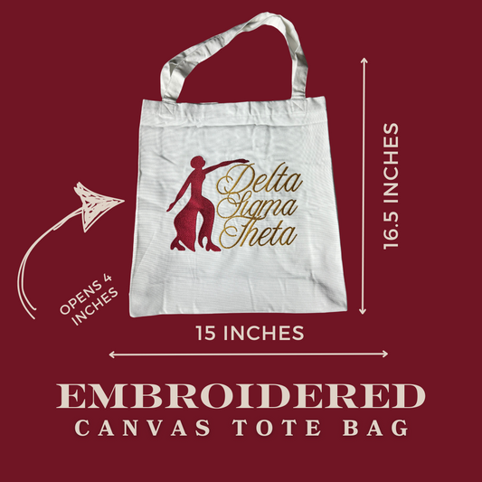 DST Embroidered Canvas Tote Bag - FREE SHIPPING