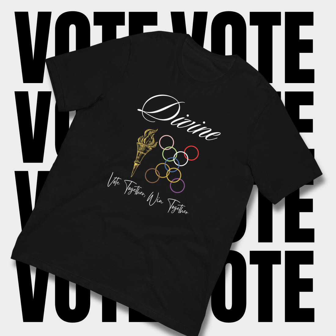 PRE-SALE (Sept) Vote Together, Win Together – Divine 9 Unity T-Shirt