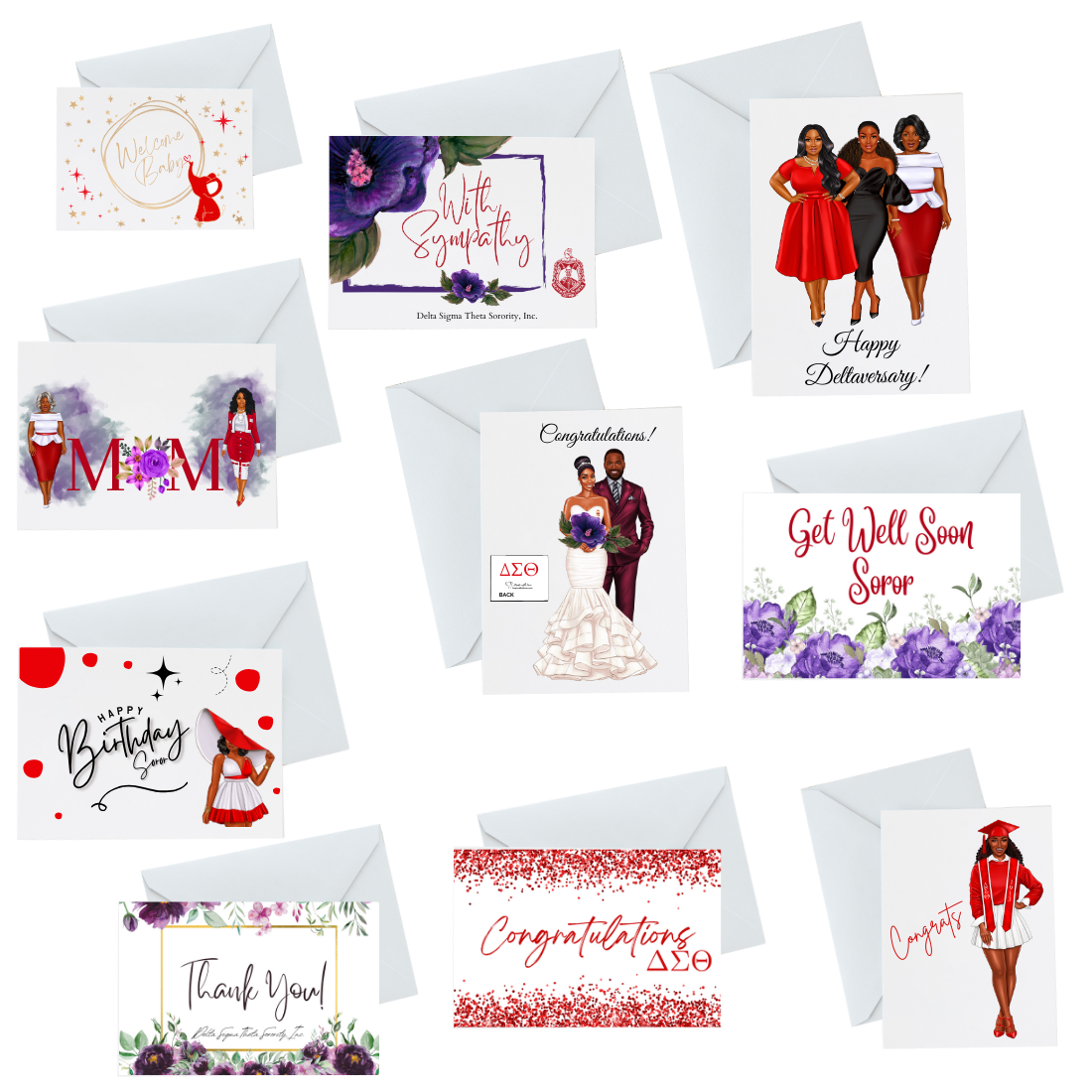 DST Occasion Variety Greeting Card Pack (10)