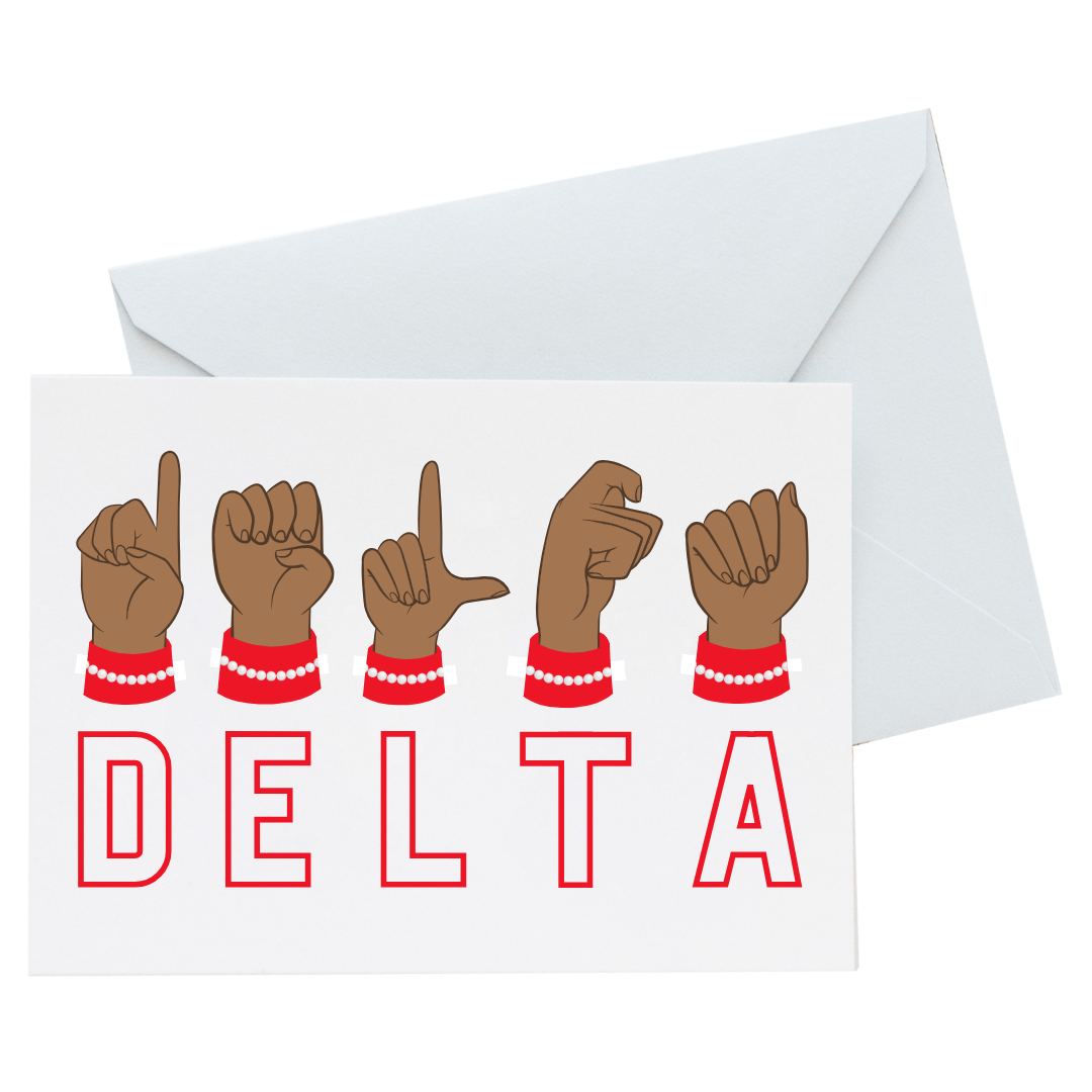 Delta Sign Language (5) Set - DST Card