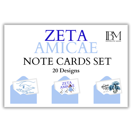 Zeta Amicae Note Cards Variety Pack (20)