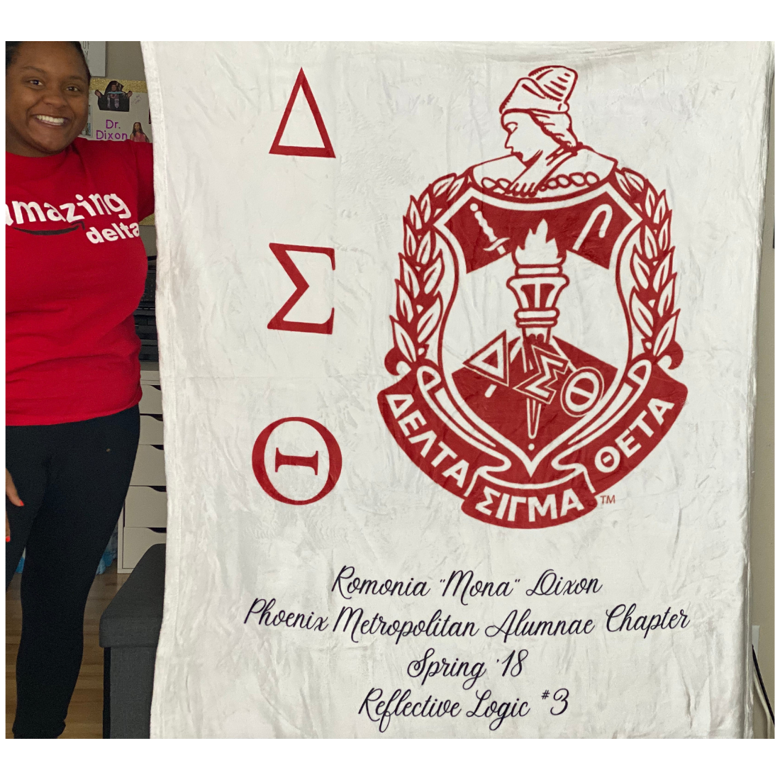 Custom Delta Crest - DST Throw Blanket