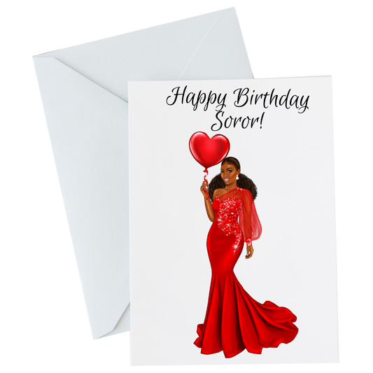 Happy Birthday Soror - DST Card (5) Set