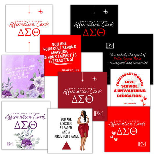 Delta Affirmation Cards (Set of 5) - LONG BEACH ALUMNAE