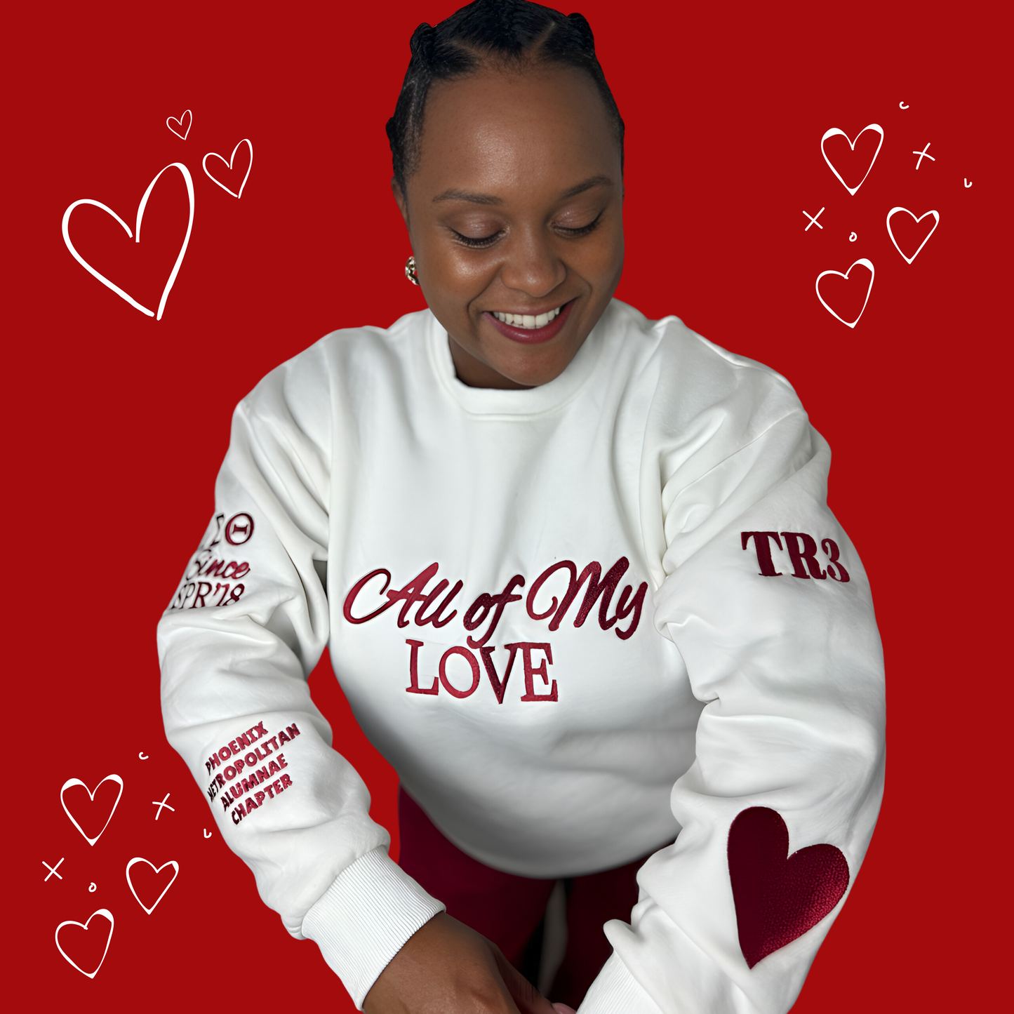 Custom All of My Love DST Sweatshirt - LONG BEACH ALUMNAE FUNDRAISER