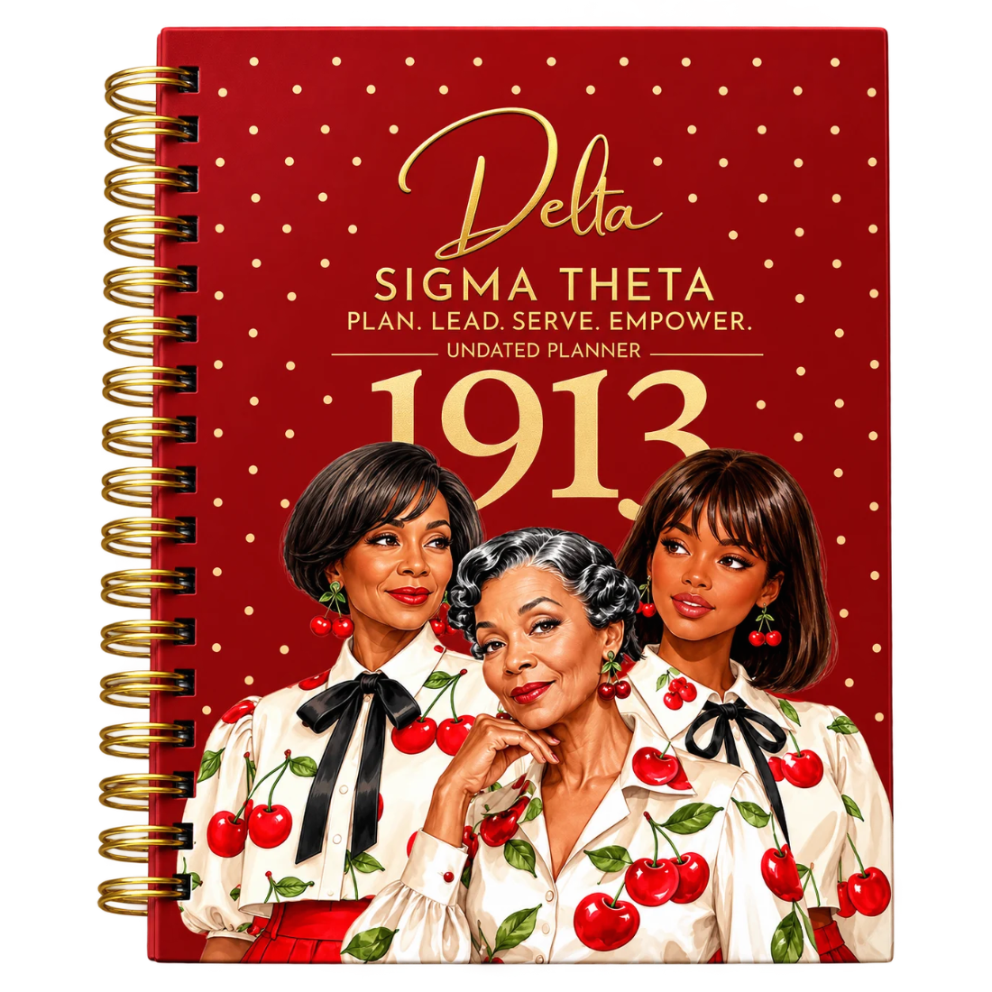 PRE-ORDER BY OCT. 30th Luxury Delta Sigma Theta Undated Planner