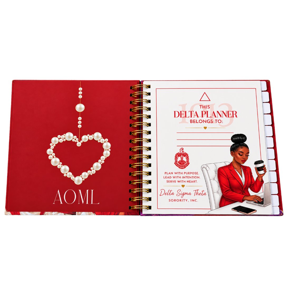 PRE-ORDER BY OCT. 30th Luxury Delta Sigma Theta Undated Planner