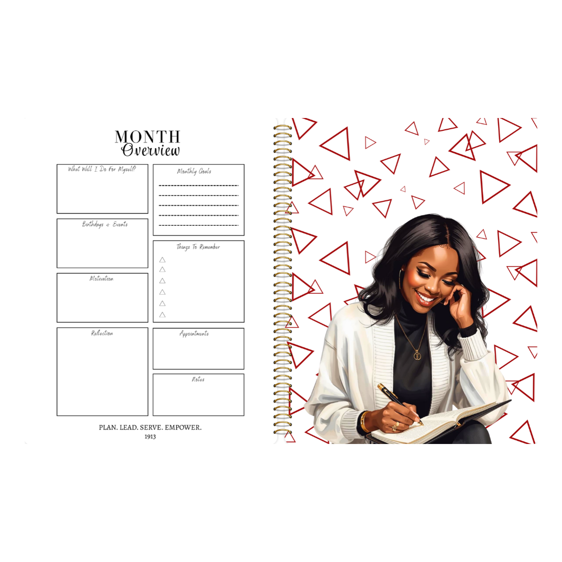 PRE-ORDER BY OCT. 30th Luxury Delta Sigma Theta Undated Planner