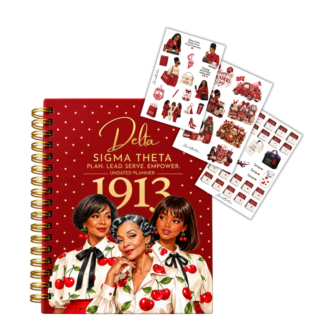 PRE-ORDER BY OCT. 30th Luxury Delta Sigma Theta Undated Planner
