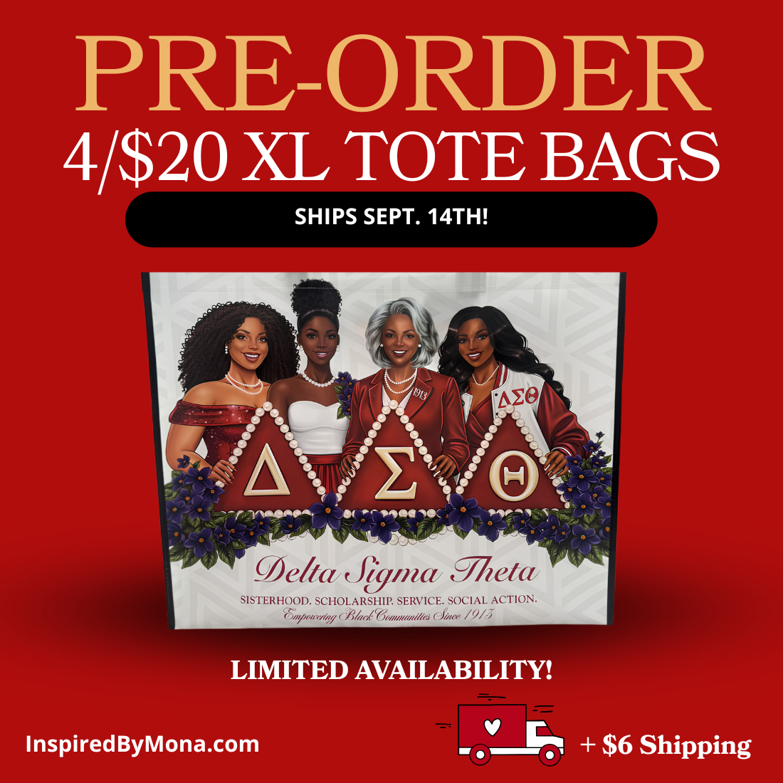 PRE-ORDER 4 XL TOTE BAGS - SHIPPING AFTER REGIONAL CONFERENCES!