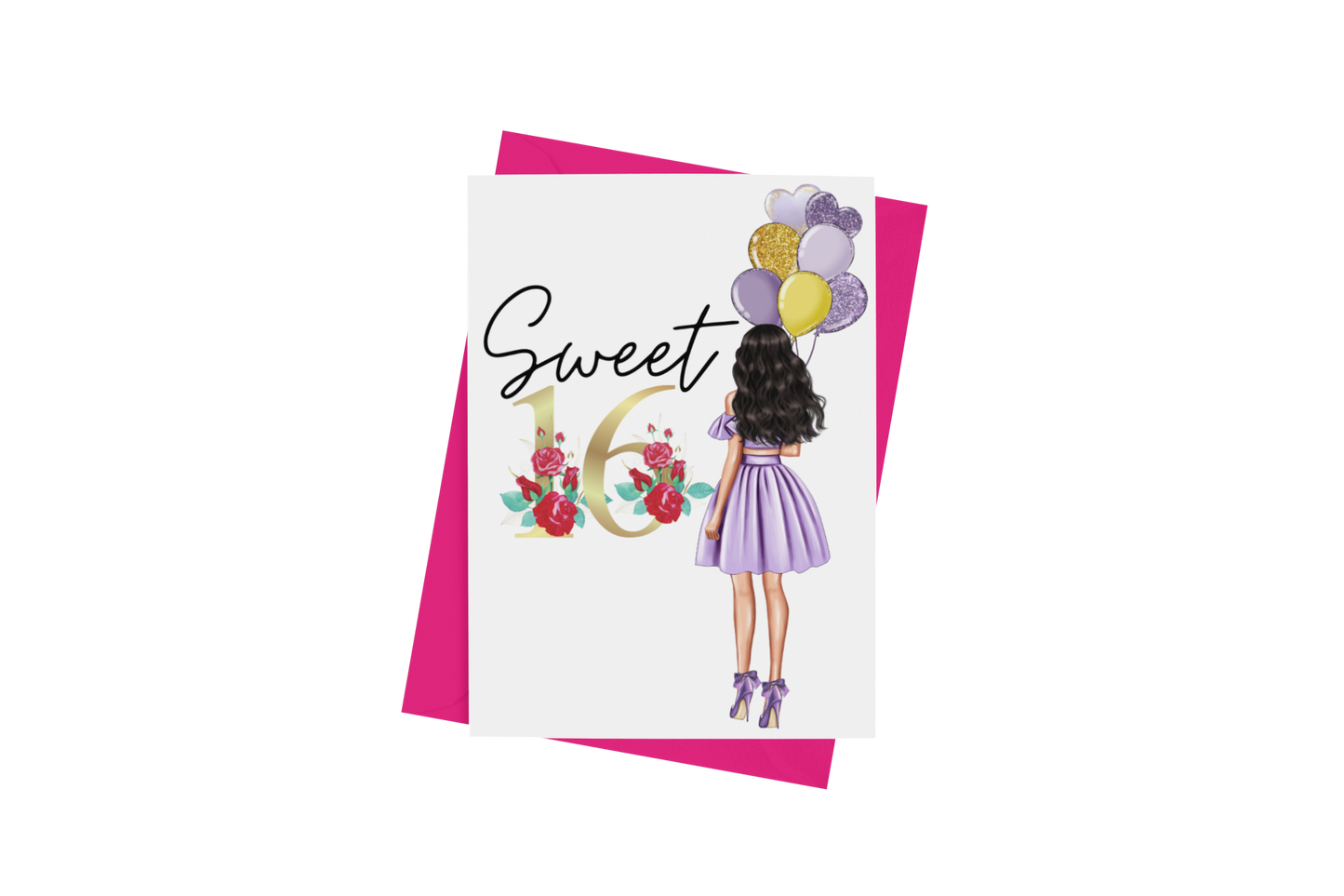 Sweet 16 Birthday Card (Diverse Girls Available)