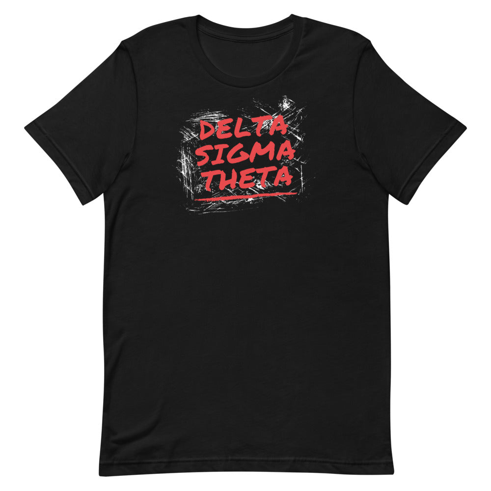 Delta Sigma Theta Scratched Look T-Shirt